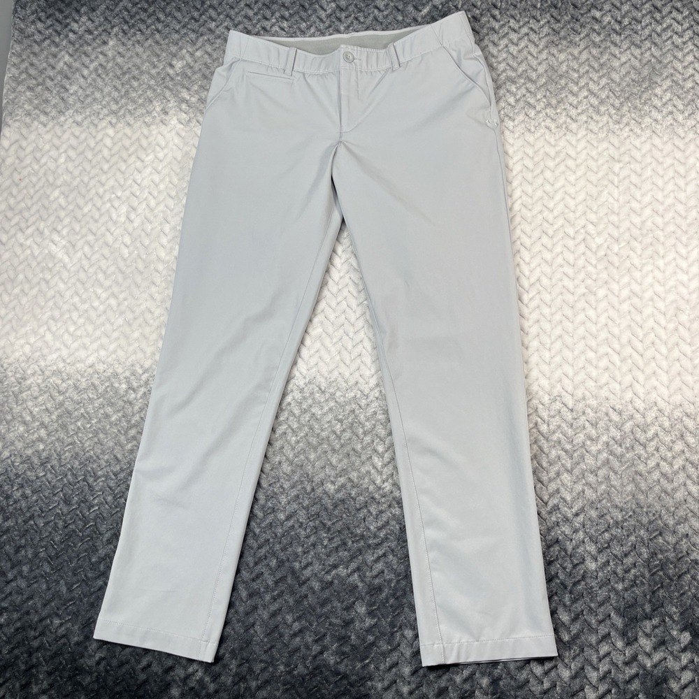 Under Armour Golf‎ Chino Pants Womens 16 Gray Performance Heat Gear